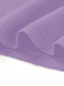 INAWLY Bộ 2 món áo thun tay ngắn in hình cánh dơi và quần legging thường ngày rộng rãi cho nữ mùa hè - Màu tím - Xem 4