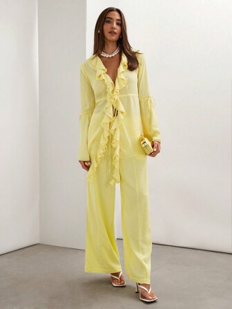 COSMINA Women's Solid Color Minimalist Casual Pants