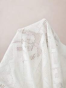 Manfinity VCAY Men's Loose Knit V-Neck Sweater Vest, Suitable For Autumn And Winter - White - View 13