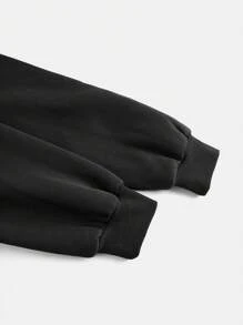 Áo nỉ có mũ trùm đầu thông thường dành cho nữ của Tween cho mùa Thu/Đông, Halloween - màu đen - Xem 4