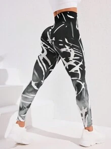 Damen Skinny Leggings in hoher Taille, nahtlos, für den Alltag und Sport