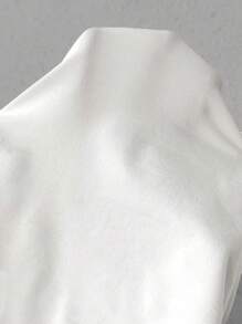 Chiquease Camisa casual de mujer de unicolor de manga larga con botones delanteros, lazo trasero y espalda descubierta