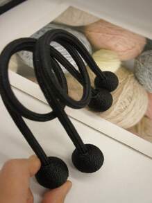 SHEIN 1 Stück Gardinen Raffhalter, minimalistischer Polyester Gardinen Riemen Halter für Zuhause, Valentinstag, Hochzeit, Geburtstag