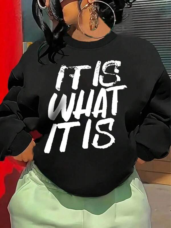 Felpe con grafica slogan spalle cadenti