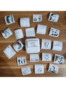 5 Rolls Of Adhesive/Stickers Printer Paper, White, For Mini Portable Printer - 5 Rolls Sticker - View 9