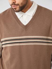 Manfinity VCAY 大码男士宽松针织毛衣背心