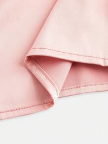 Teen Girls Elegant Bow Tie Detail Mini Dress - Pink - View 4