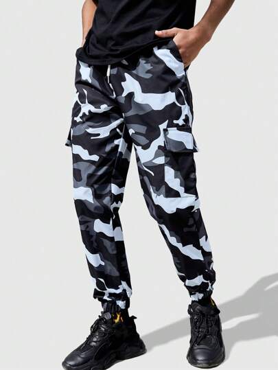 Street Life Men Camo Print Cargo Pants, School