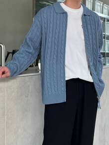 DAZY Cardigan a tinta unita da uomo