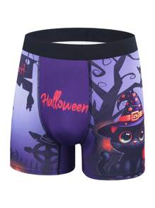 3pcs/Pack Men Halloween Printed Boxer Briefs - Multicolor - View 5