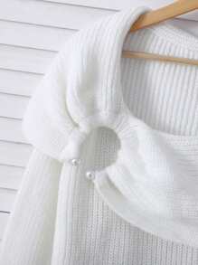 SHEIN Essnce 大码女式宽松休闲针织毛衣