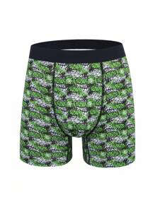 3pcs/Pack Men Fashion Allover Print Comfy Slim Fit Briefs - Multicolor - View 4