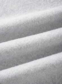 SHEIN EZwear 籃球和字母圖案保暖套頭衫