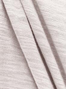 SHEIN LUNE Camiseta sin mangas de cuello en V de color sólido, casual - Albaricoque - Ver 8