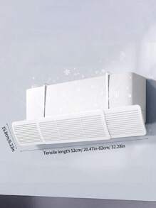 1 Pezzo di Deflettore retrattile per condizionatore d'aria, deflettore del flusso d'aria condizionata, paralame universale da parete per condizionatore, anti-soffio diretto, senza bisogno di forare, facile da installare e pulire, regalo di Natale