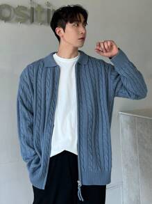 DAZY Cardigan a tinta unita da uomo