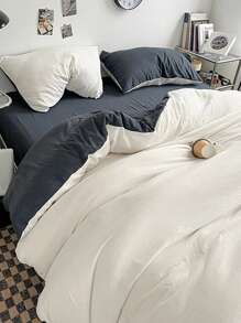 2/3 Piece Soft Ivory Duvet Cover Set - Premium Luxury Bedding Set, Includes 1 Duvet Cover And 1/2 Pillow Shams - Affordable, High Quality, Available In Twin, Full, Queen, King, Also Suitable For School Use - Beige - View 6