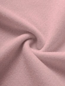 Flirla Plus Size Women's Solid Round Neck Thermal Lined Sweatshirt, For Winter , Graduation, Teachers For Women, Back To School Pullover Fall Autumn - Dusty Pink - View 3