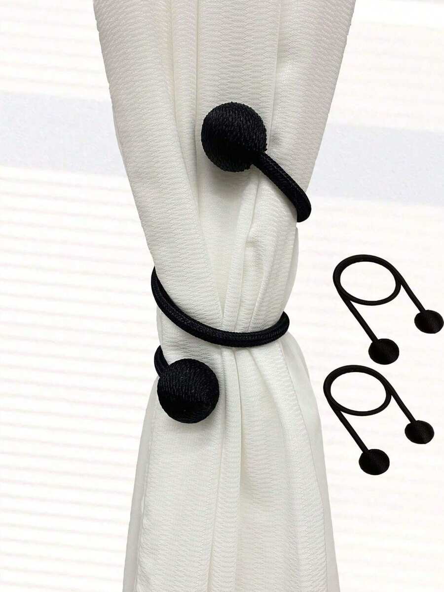 SHEIN 1 Stück Gardinen Raffhalter, minimalistischer Polyester Gardinen Riemen Halter für Zuhause, Valentinstag, Hochzeit, Geburtstag