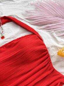 Soleia 夏季休闲合身抽绳领背心