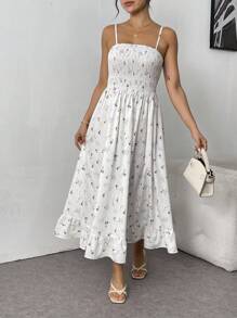 Chiquease Women Spaghetti Strap All Over Floral Print Casual Dress - Multicolor - View 6