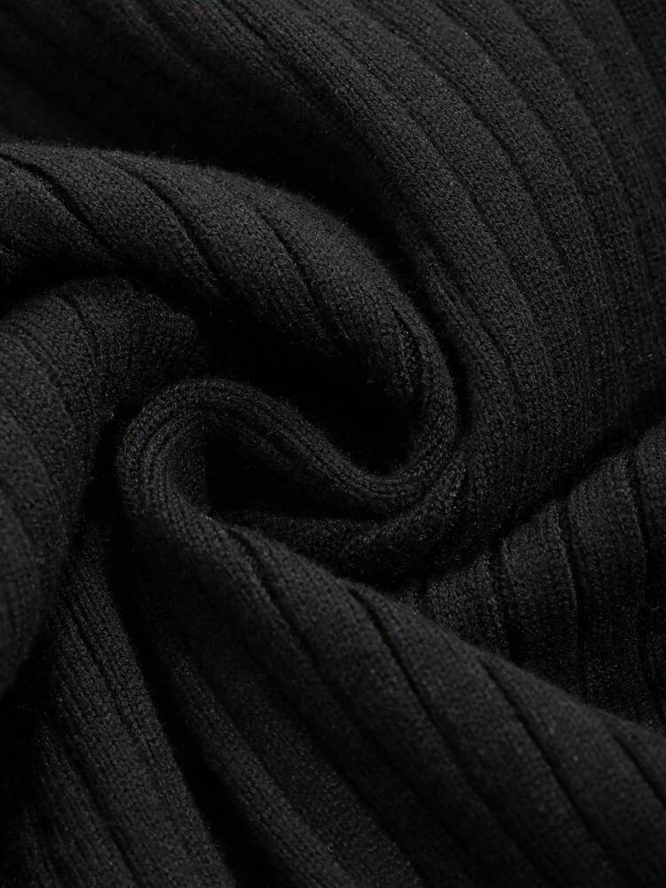 Women's Elegant Contrast Color Ribbon Collar Sweater Dress, Autumn/Winter ,New Year Eve,Fall Women Clothes Prom Dress