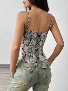 SHEIN EZwear 女式豹纹针织背心