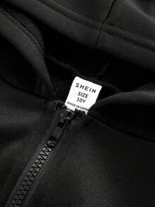 Áo nỉ có mũ trùm đầu thông thường dành cho nữ của Tween cho mùa Thu/Đông, Halloween - màu đen - Xem 6