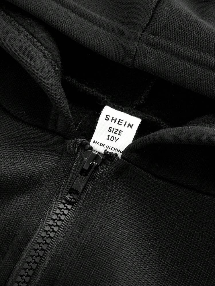 Áo nỉ có mũ trùm đầu thông thường dành cho nữ của Tween cho mùa Thu/Đông, Halloween - màu đen - Xem 6