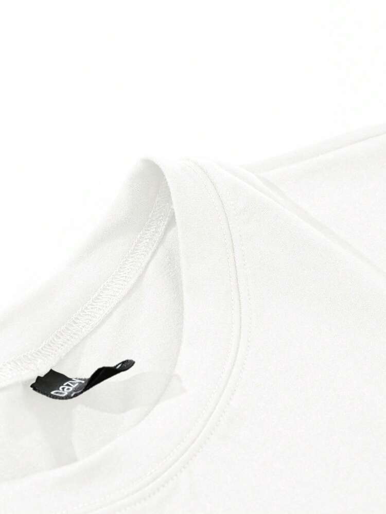 Men's Solid Color Crew Neck Long Sleeve Casual T-Shirt, Spring & Summer,Fall Clothes
