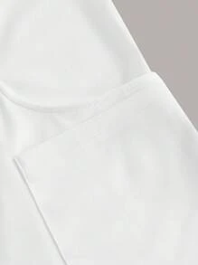 TaskEZ 女士手术服制服上衣 4 口袋弧形领拉链手术服制服上衣