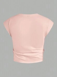 NEON BLANC 男士休闲标语图案蝙蝠袖 T 恤，夏季 - 粉色 - 查看 2