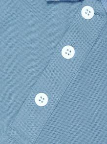 Manfinity Homme Men Contrast Trim Polo Shirt - Blue - View 5