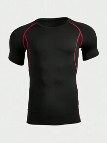 GymBeat 3件/套男友风男士春秋健身压缩速干透气短袖圆领运动T恤健身服男友风男士基础款T恤 - 彩色 - 查看 3