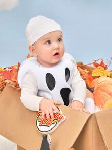Disfraz con diseño de fantasma lindo para bebés niños, para fiestas y Halloween - Blanco - Ver 5