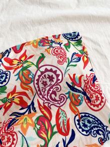 Soleia 女式印花短款针织背心，适合分层搭配或外套，秋季