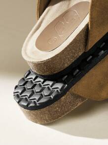 Solecia 女士纯色简约平底凉鞋 适合日常穿着 秋季女鞋 运动鞋 - 棕色 - 查看 4