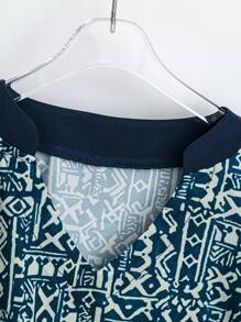 SHEIN LUNE 女式复古 3/4 袖长衬衫，夏季和秋季