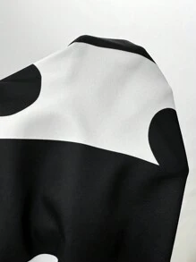 Zolique 女士细肩带露背修身波尔卡圆点条纹连衣裙 - 彩色 - 查看 7