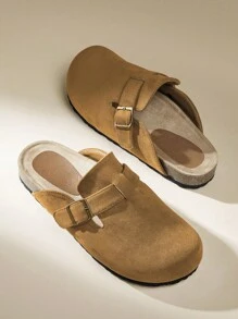 Solecia 女士纯色简约平底凉鞋 适合日常穿着 秋季女鞋 运动鞋 - 棕色 - 查看 1