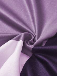 EMERY ROSE Đầm Maxi Tay Ngắn Cổ Chữ V Sâu In Họa Tiết Kẻ Sọc Cho Nữ Trang Phục Nữ - Màu tím - Xem 6