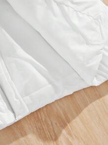 GENTILAND Áo vest không tay đệm dệt ôm vừa vặn cho nam, phù hợp cho mùa thu/đông - trắng - Xem 4