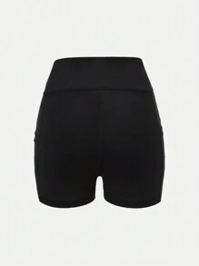 SHEIN Bộ 2 quần legging lưới đan eo cho bé gái tuổi teen - màu nâu - Xem 6