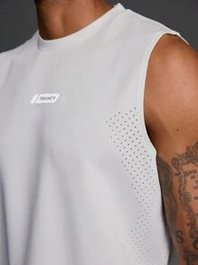 Manfinity Sport Polished 男友风男士简约休闲圆领无袖背心