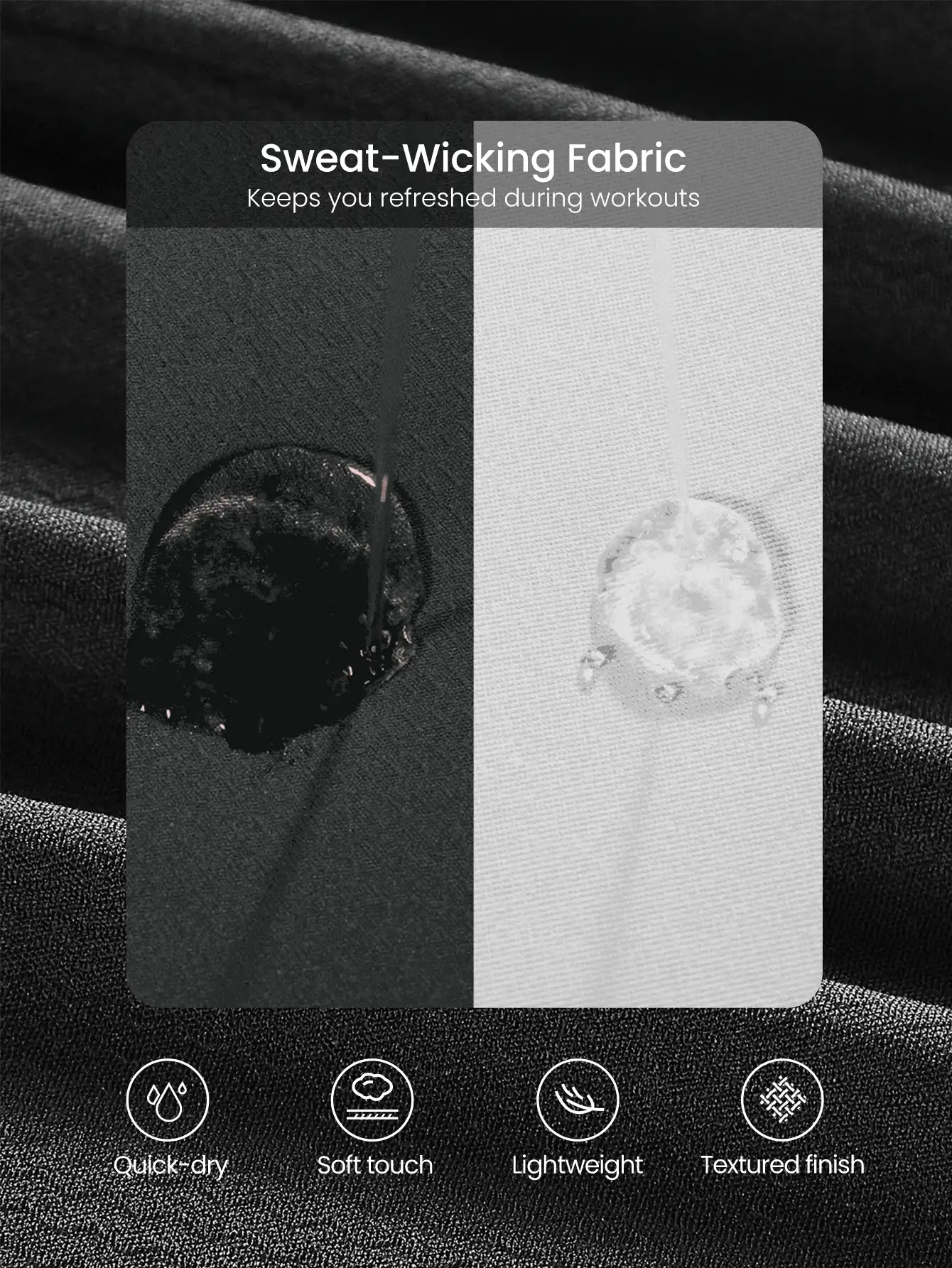 GLOWMODE Lightweight Quick-Dry Breathable Train Hard Mesh Panel Long Sleeve Tee Gym Workout Daily - Black - View 2