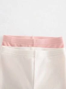 Cozy Pixies Bộ đồ ngủ 2 món áo len cổ tròn tay dài màu trơn mềm mại cho bé gái và quần dài - Nhiều màu - Xem 6