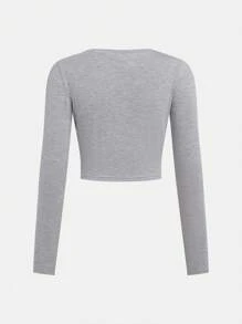 SHEIN Girlism 2 件 Tween 女童休闲圆领 T 恤和裤子套装 - 彩色 - 查看 7