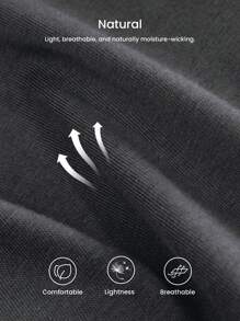 LUVLETTE 秋冬季柔软100%纯棉基本款长款披肩领睡衣套装，女士家居服套装，带口袋长裤，秋季睡衣 - 深灰色 - 查看 8