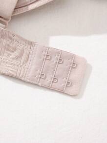 3 件套休闲柔软舒适宽肩带支撑透气无钢圈日常百搭文胸套装 - 彩色 - 查看 6