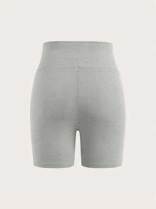 Muchica 浅灰色针织女式紧身裤 - 淺灰色 - 查看 3